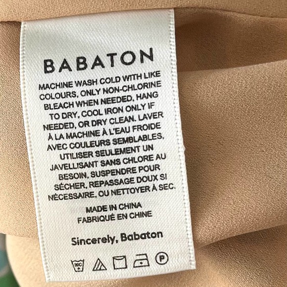 Aritizia Babaton Wallace Leopard Print Knee-Length V-Neck Wrap Dress Size M - Picture 8 of 9